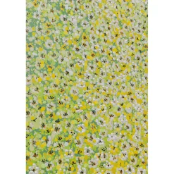 KARE Design Tableaux Sur Toile|Tableau Sur Toile Flower Boat Vert Jaune 80X100Cm