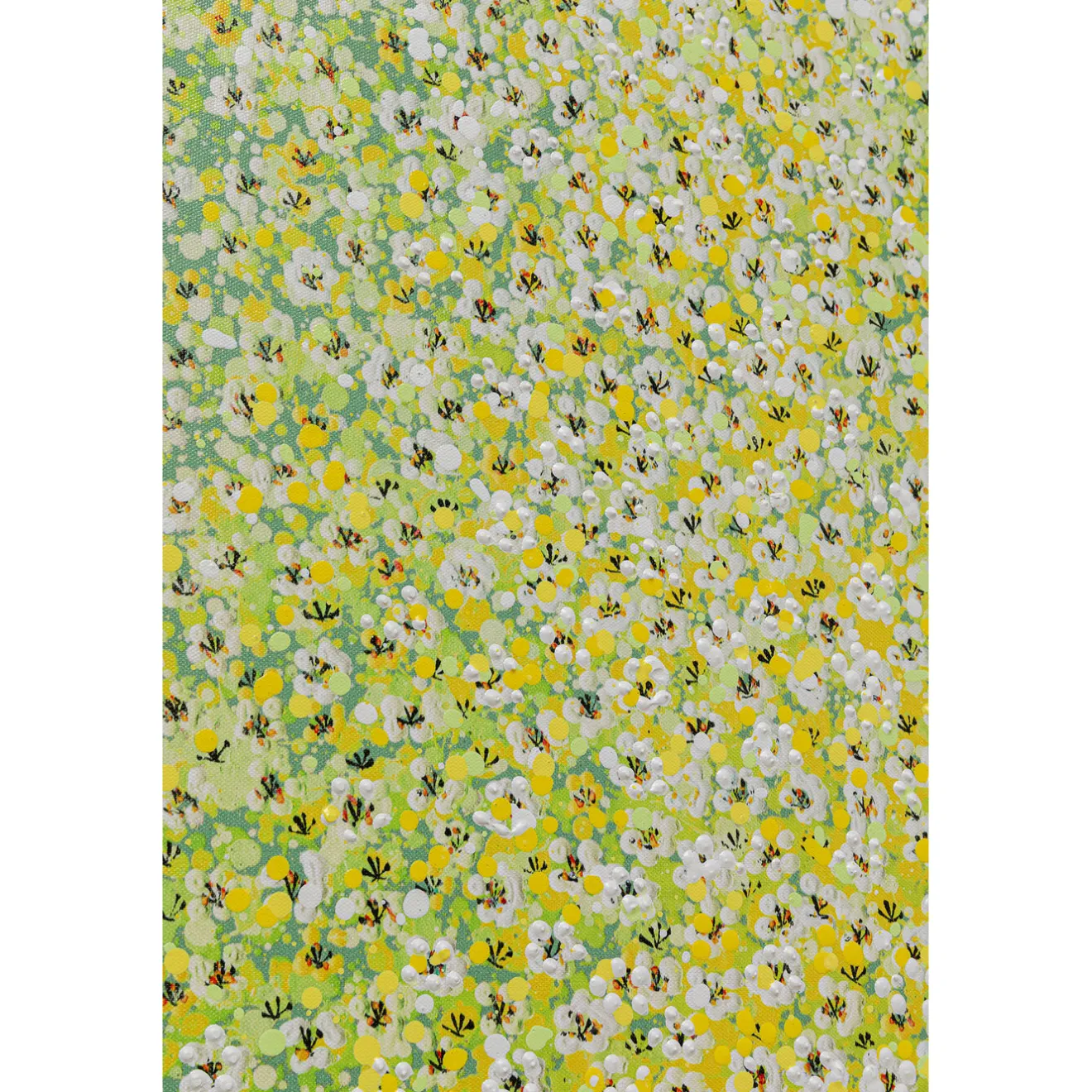 KARE Design Tableaux Sur Toile|Tableau Sur Toile Flower Boat Vert Jaune 80X100Cm