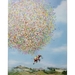 KARE Design Tableaux Sur Toile|Tableau Sur Toile Flying Elephant In Day 80X100Cm