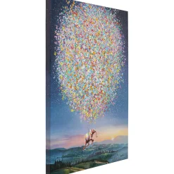 KARE Design Tableaux Sur Toile|Tableau Sur Toile Flying Elephant At Night 80X100C