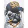 KARE Design Tableaux Sur Toile|Tableau Sur Toile Hip Hop Dog 70X100Cm