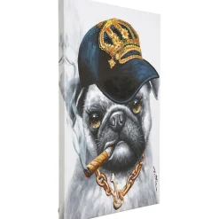 KARE Design Tableaux Sur Toile|Tableau Sur Toile Hip Hop Dog 70X100Cm