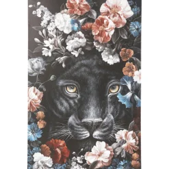 KARE Design Tableaux Sur Toile|Tableau Sur Toile Night Leo In Flower 90X140Cm