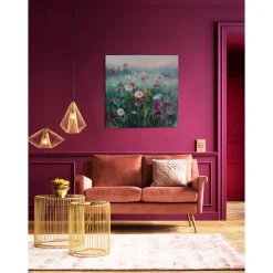 KARE Design Tableaux Sur Toile|Tableau Sur Toile Pastell Flowers 120X120Cm