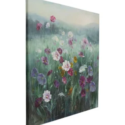KARE Design Tableaux Sur Toile|Tableau Sur Toile Pastell Flowers 120X120Cm