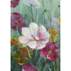 KARE Design Tableaux Sur Toile|Tableau Sur Toile Pastell Flowers 120X120Cm