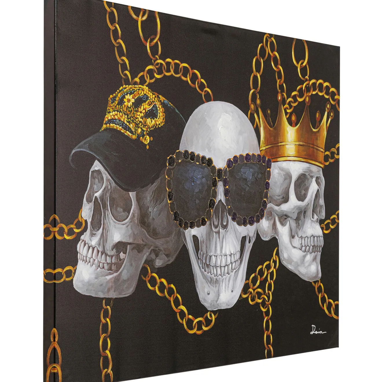 KARE Design Tableaux Sur Toile|Tableau Sur Toile Skull Gang 120X90Cm