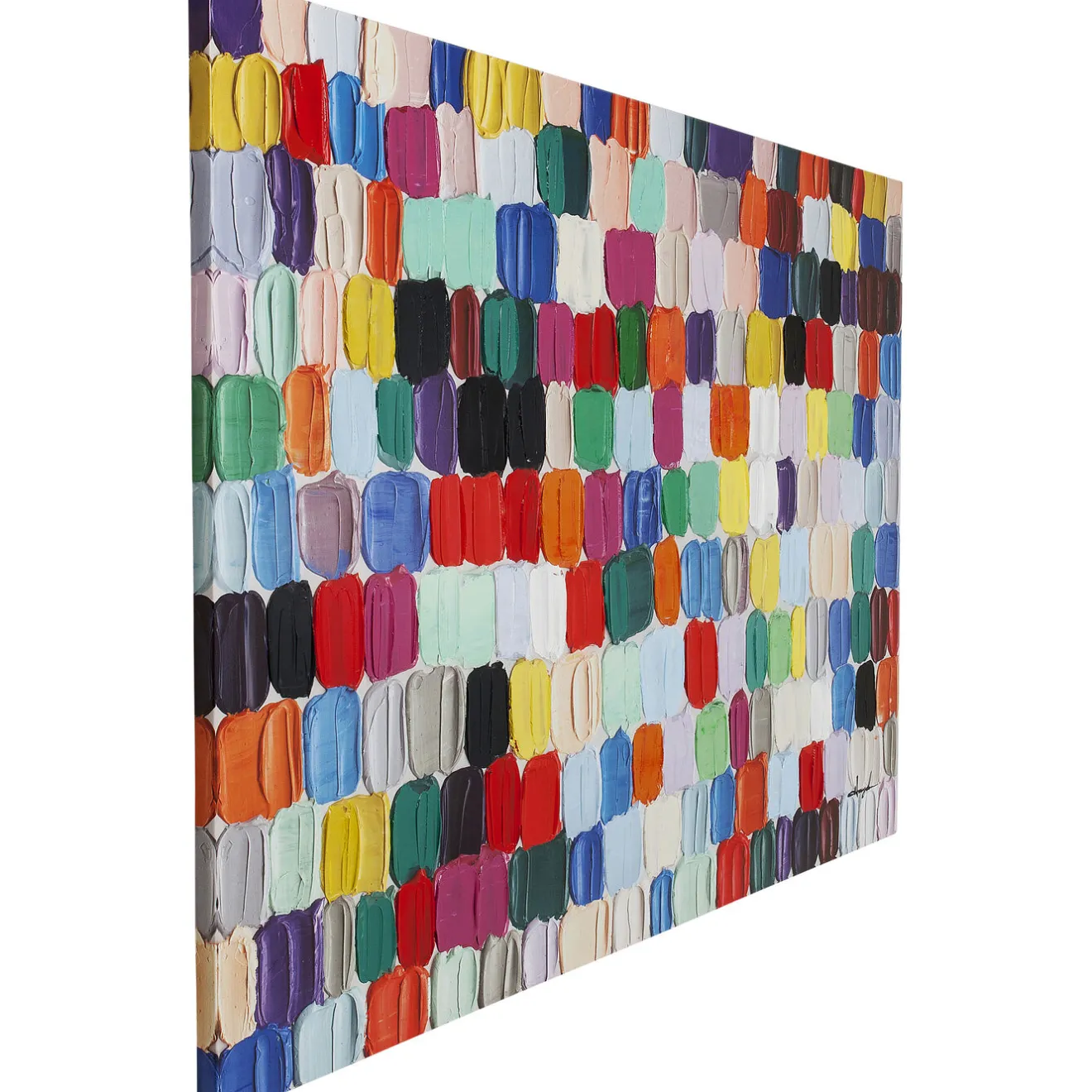 KARE Design Tableaux Sur Toile|Tableau Touched Colorful Dots 200X140Cm