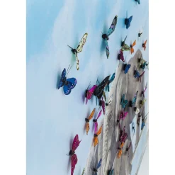 KARE Design Tableaux Sur Toile|Tableau Touched Elefants With Butterflies 120X120