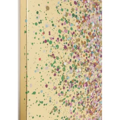 KARE Design Tableaux Sur Toile|Tableau Touched Flower Boat Dore-Fuchsia 80X100Cm