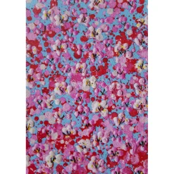 KARE Design Tableaux Sur Toile|Tableau Touched Flower Boat Bleu-Fuchsia 120X160Cm