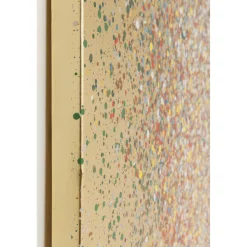 KARE Design Tableaux Sur Toile|Tableau Touched Flower Boat Dore-Rouge 80X100Cm