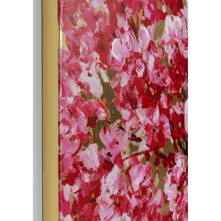 KARE Design Tableaux Sur Toile|Tableau Touched Flower Couple Dore-Fuchsia 120X160