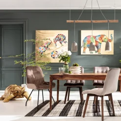 KARE Design Tableaux Sur Toile|Tableau Touched Flower Elefant 120X90Cm