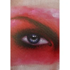KARE Design Tableaux Sur Toile|Tableau Touched Red Eye Lady 90X140