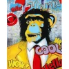 KARE Design Tableaux Sur Toile|Tableau Touched Show Monkey 90X120Cm