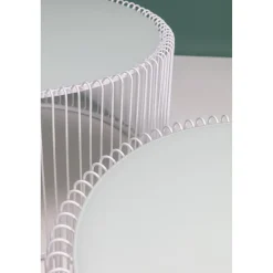 KARE Design Tables Basses|Tables Basses Wire Blanches (Set De 2)