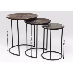 KARE Design Tables D'Appoint|Tables D Appoint Electra (Set De 3)
