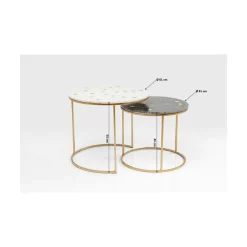 KARE Design Tables D'Appoint|Tables D Appoint Mystic Rond Pm (Jeu De 2)