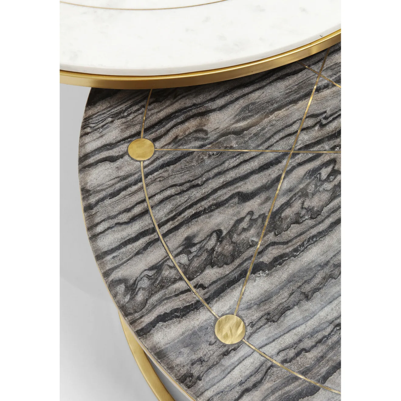 KARE Design Tables D'Appoint|Tables D Appoint Mystic Rond (Jeu De 2)