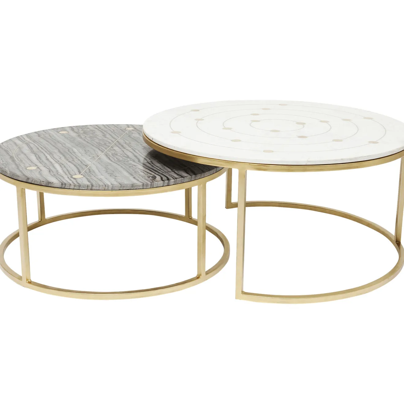 KARE Design Tables D'Appoint|Tables D Appoint Mystic Rond (Jeu De 2)