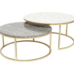 KARE Design Tables D'Appoint|Tables D Appoint Mystic Rond (Jeu De 2)