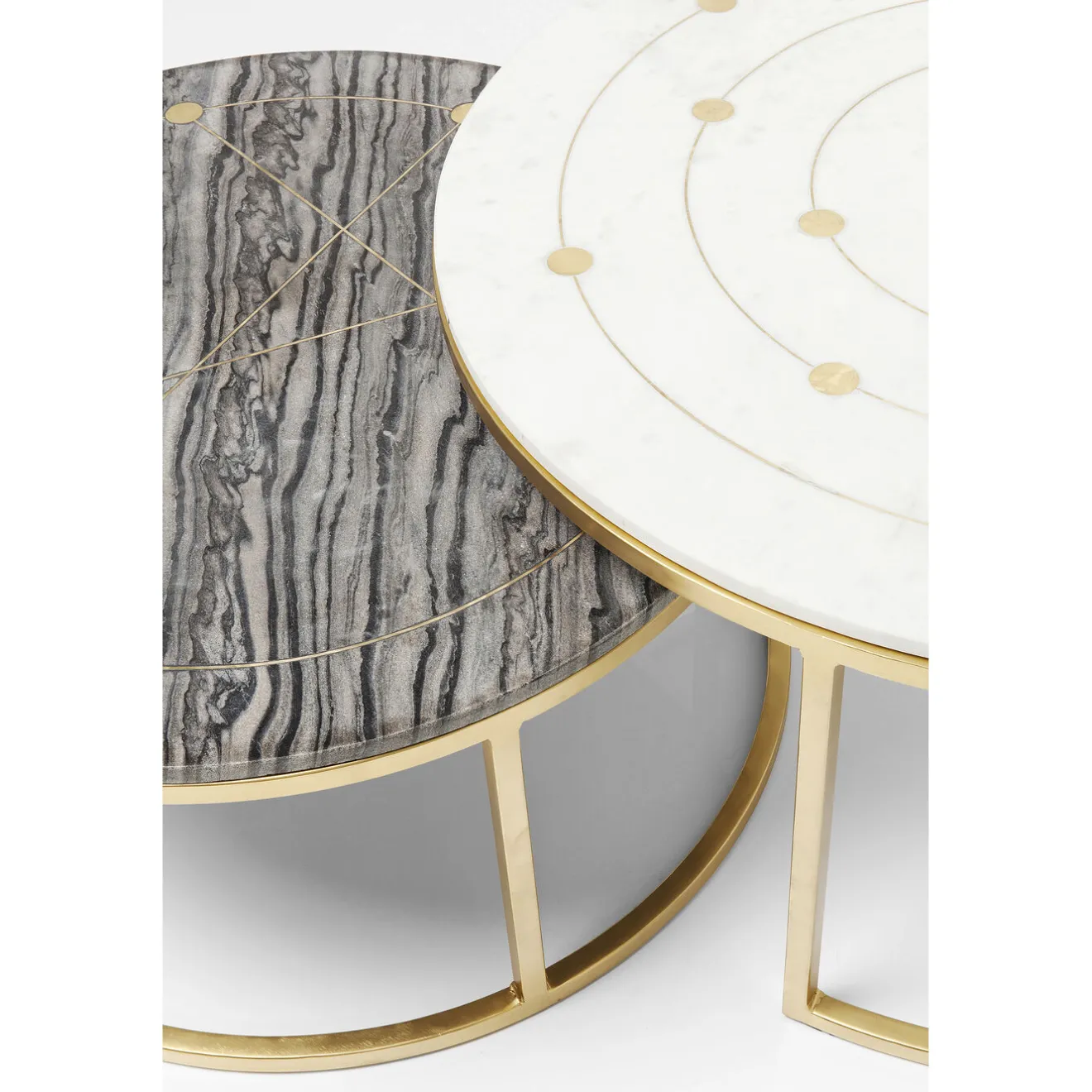 KARE Design Tables D'Appoint|Tables D Appoint Mystic Rond (Jeu De 2)