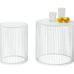 KARE Design Tables D'Appoint|Tables D Appoint Wire Blanc O44Cm (2/Set)