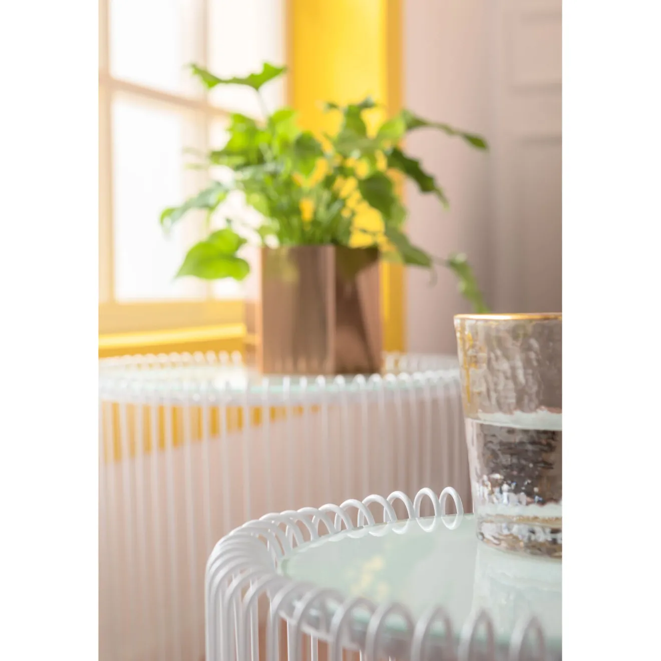 KARE Design Tables D'Appoint|Tables D Appoint Wire Blanc O44Cm (2/Set)