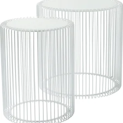 KARE Design Tables D'Appoint|Tables D Appoint Wire Blanc O44Cm (2/Set)