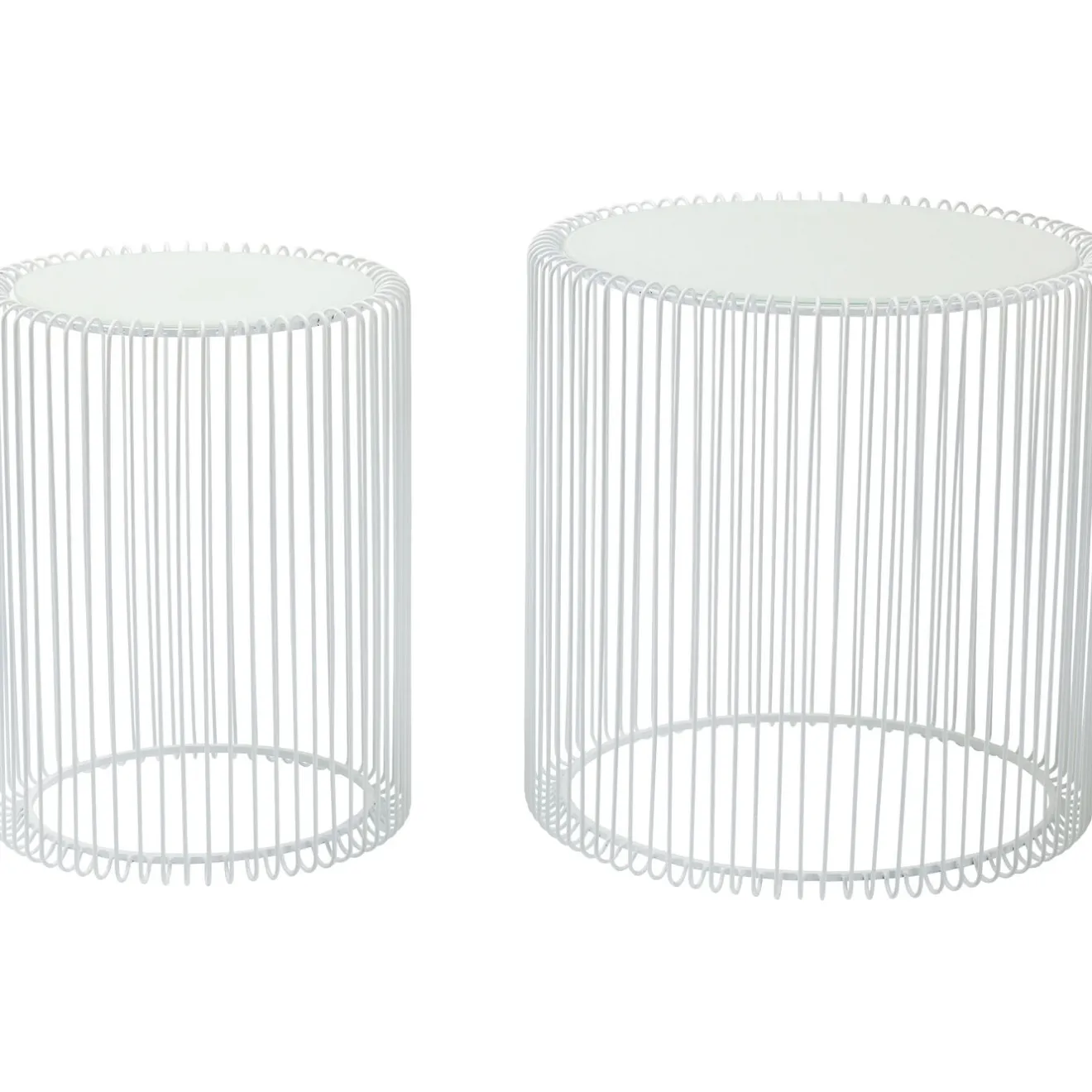 KARE Design Tables D'Appoint|Tables D Appoint Wire Blanc O44Cm (2/Set)