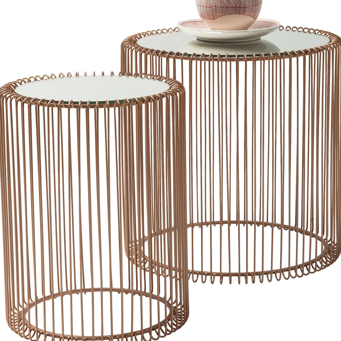 KARE Design Tables D'Appoint|Tables D Appoint Wire Cuivre O44Cm (2/Set)