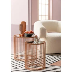 KARE Design Tables D'Appoint|Tables D Appoint Wire Cuivre O44Cm (2/Set)