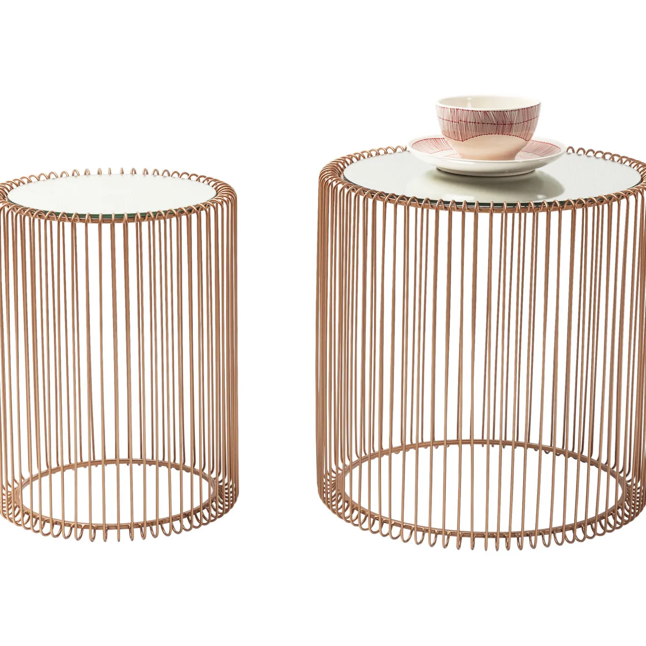 KARE Design Tables D'Appoint|Tables D Appoint Wire Cuivre O44Cm (2/Set)