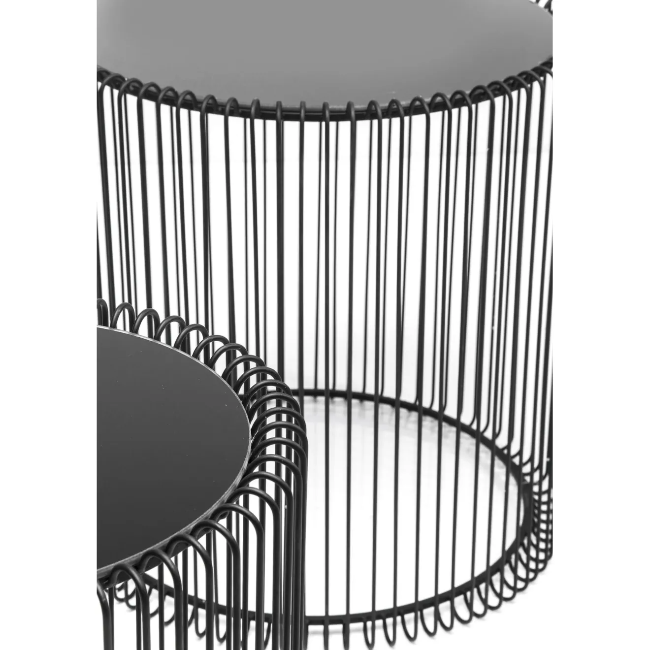 KARE Design Tables D'Appoint|Tables D Appoint Wire Noir (Set/2) O44Cm