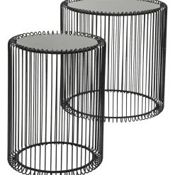 KARE Design Tables D'Appoint|Tables D Appoint Wire Noir (Set/2) O44Cm