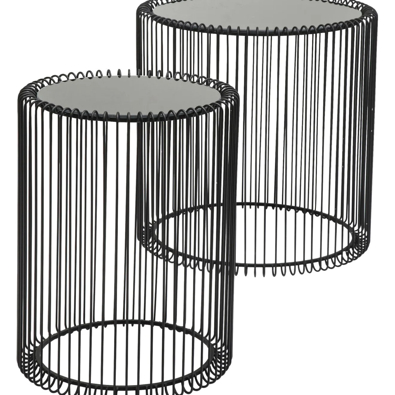 KARE Design Tables D'Appoint|Tables D Appoint Wire Noir (Set/2) O44Cm