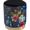 KARE Design Tabourets|Tabouret Cherry Flower Noir Laiton O32Cm
