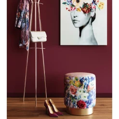 KARE Design Tabourets|Tabouret Cherry Flower Rose Laiton O32Cm