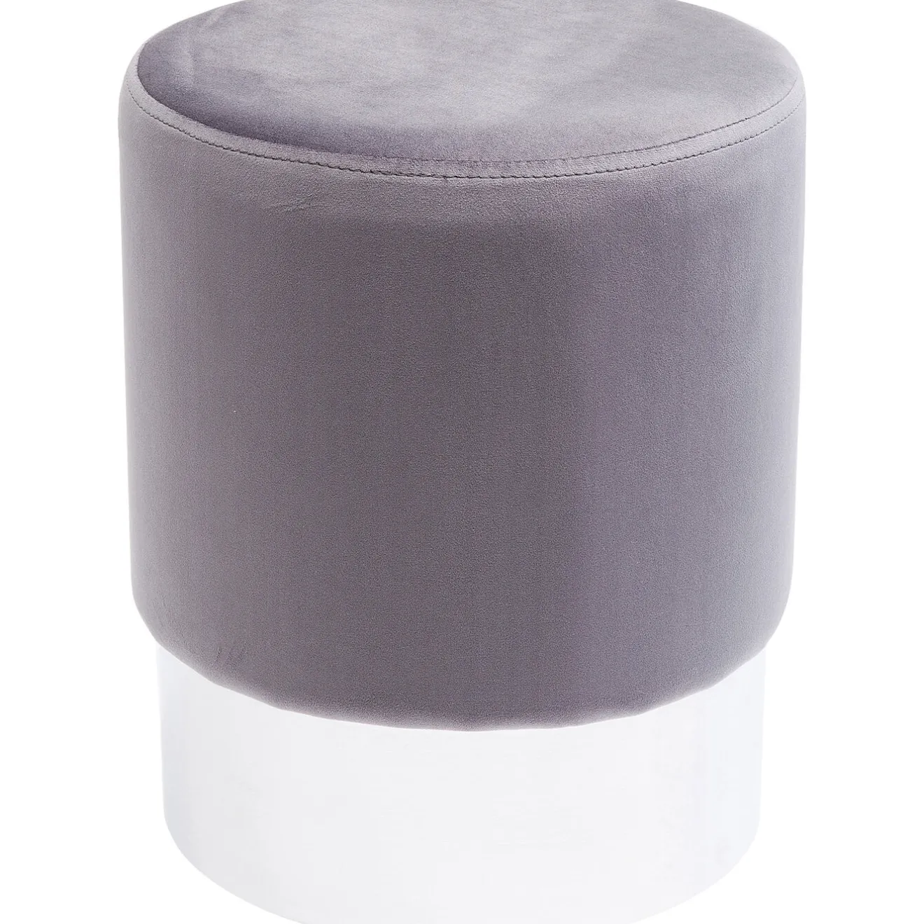 KARE Design Tabourets|Tabouret Cherry Gris Clair Silver O35Cm