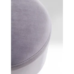 KARE Design Tabourets|Tabouret Cherry Gris Clair Silver O35Cm