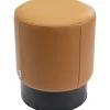 KARE Design Tabourets|Tabouret Cherry Leather Marron O36Cm