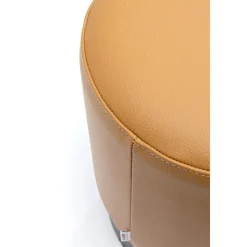 KARE Design Tabourets|Tabouret Cherry Leather Marron O36Cm