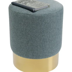 KARE Design Tabourets|Tabouret Cherry Lina Bleu Clair Laiton O35Cm