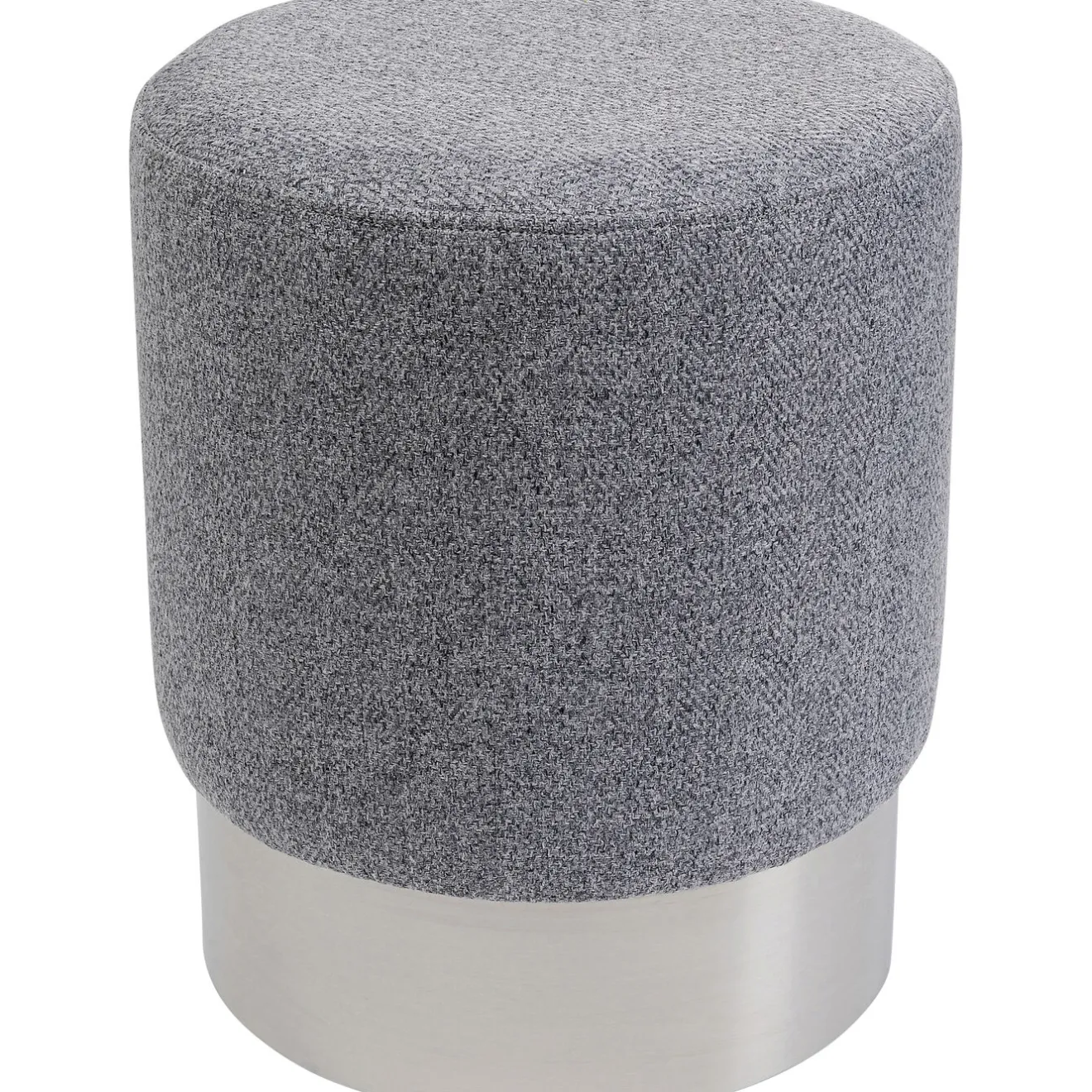 KARE Design Tabourets|Tabouret Cherry Lina Gris Argente O35Cm