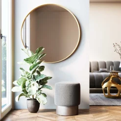 KARE Design Tabourets|Tabouret Cherry Lina Gris Argente O35Cm