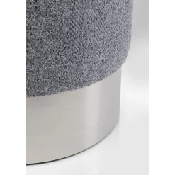 KARE Design Tabourets|Tabouret Cherry Lina Gris Argente O35Cm