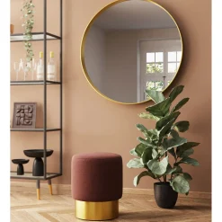 KARE Design Tabourets|Tabouret Cherry Lina Marron Laiton O35Cm