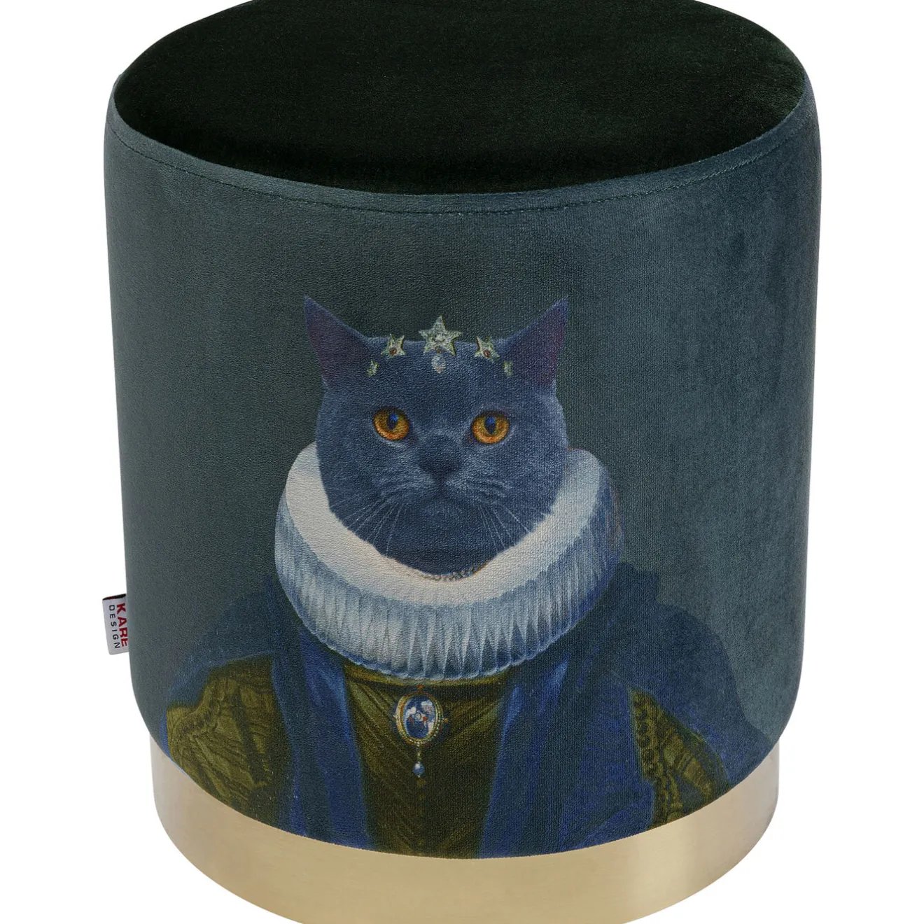 KARE Design Tabourets|Tabouret Cherry Mr. Cat Laiton O32Cm