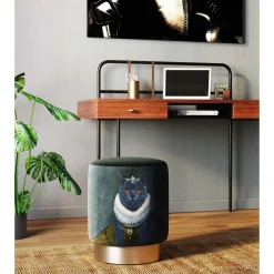 KARE Design Tabourets|Tabouret Cherry Mr. Cat Laiton O32Cm